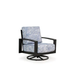 Costa Outdoor Aluminum Swivel Rocker In Carbon Finish