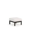 Costa Outdoor Aluminum Ottoman In Carbon Finish