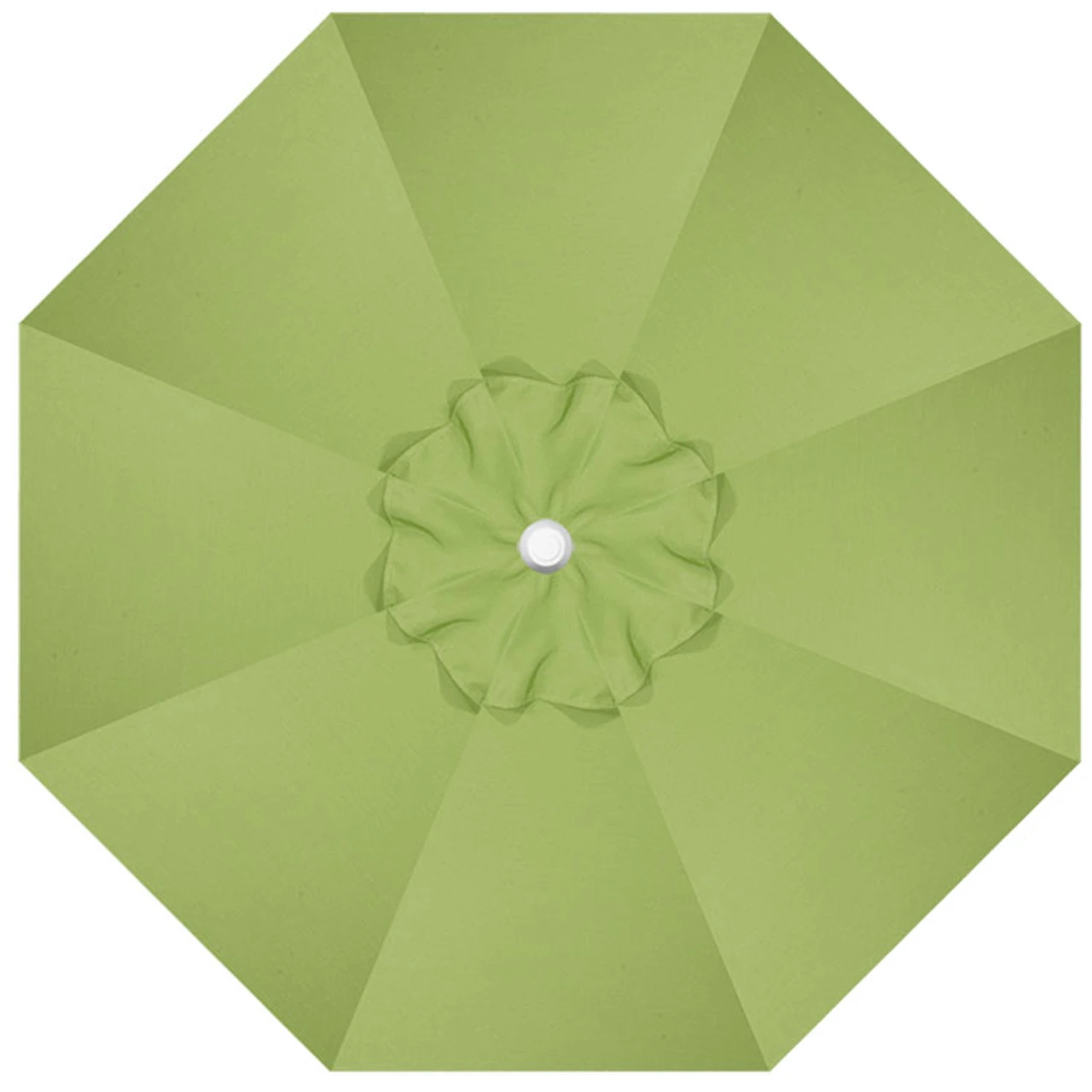 9' Push Button Kiwi Umbrella With White Pole