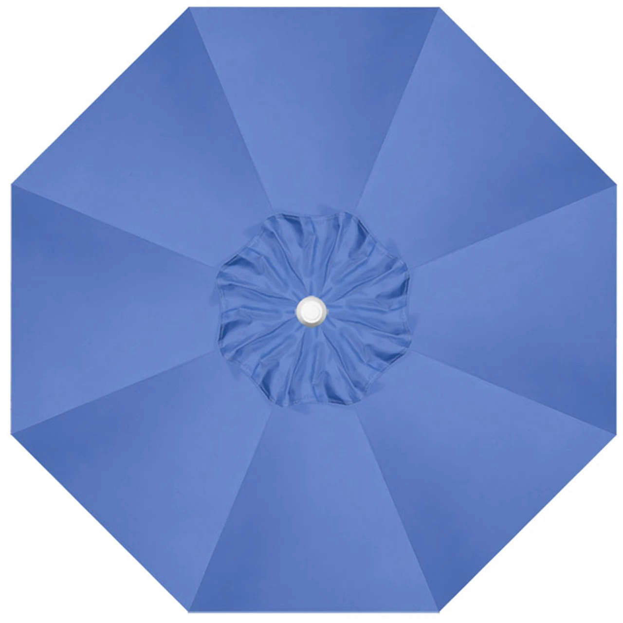 9' Push Button Sky Umbrella With White Pole