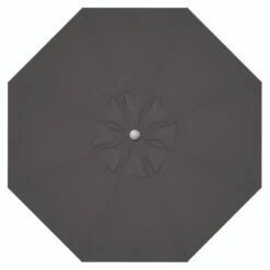 9' Crank Tilt Carbon Umbrella With Anthracite Pole