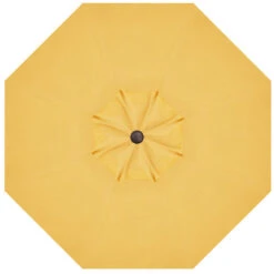 9' Crank Tilt Lemon Umbrella With Bronze Pole