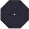 9' Crank Tilt Navy Umbrella With White Pole