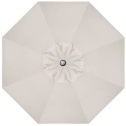 9' Push Button Vanilla Umbrella With Anthracite Pole