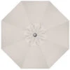9' Crank Tilt Vanilla Umbrella With Anthracite Pole