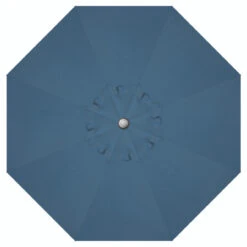 9' Push Button Blue Jay Umbrella With Anthracite Pole