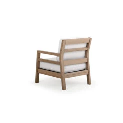 Maui Outdoor PoliSoul™ Right Facing Arm Chair In Weathered Teak