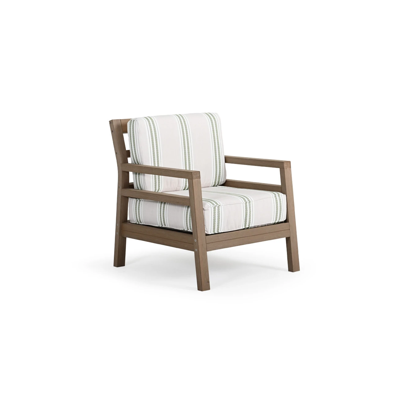 Maui Outdoor PoliSoulâ„¢ Club Chair In Weathered Teak - Image 6