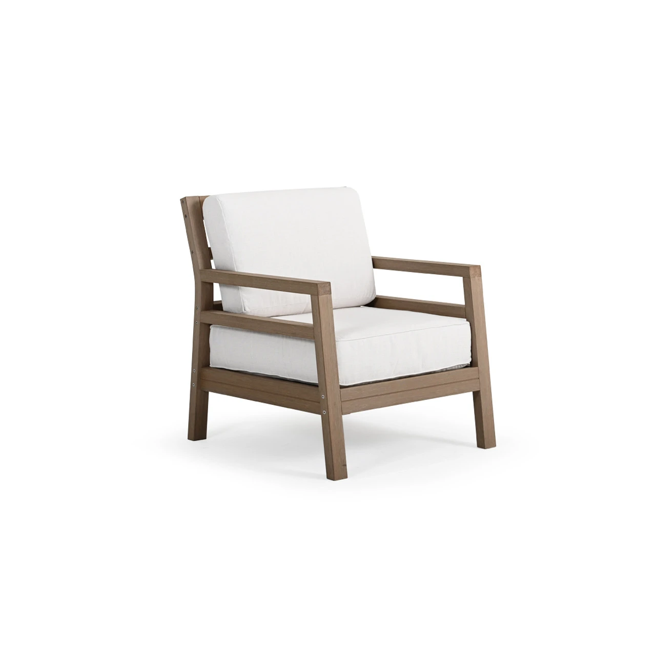 Maui Outdoor PoliSoulâ„¢ Club Chair In Weathered Teak - Image 8