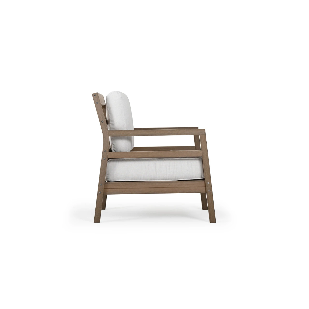 Maui Outdoor PoliSoulâ„¢ Club Chair In Weathered Teak - Image 7