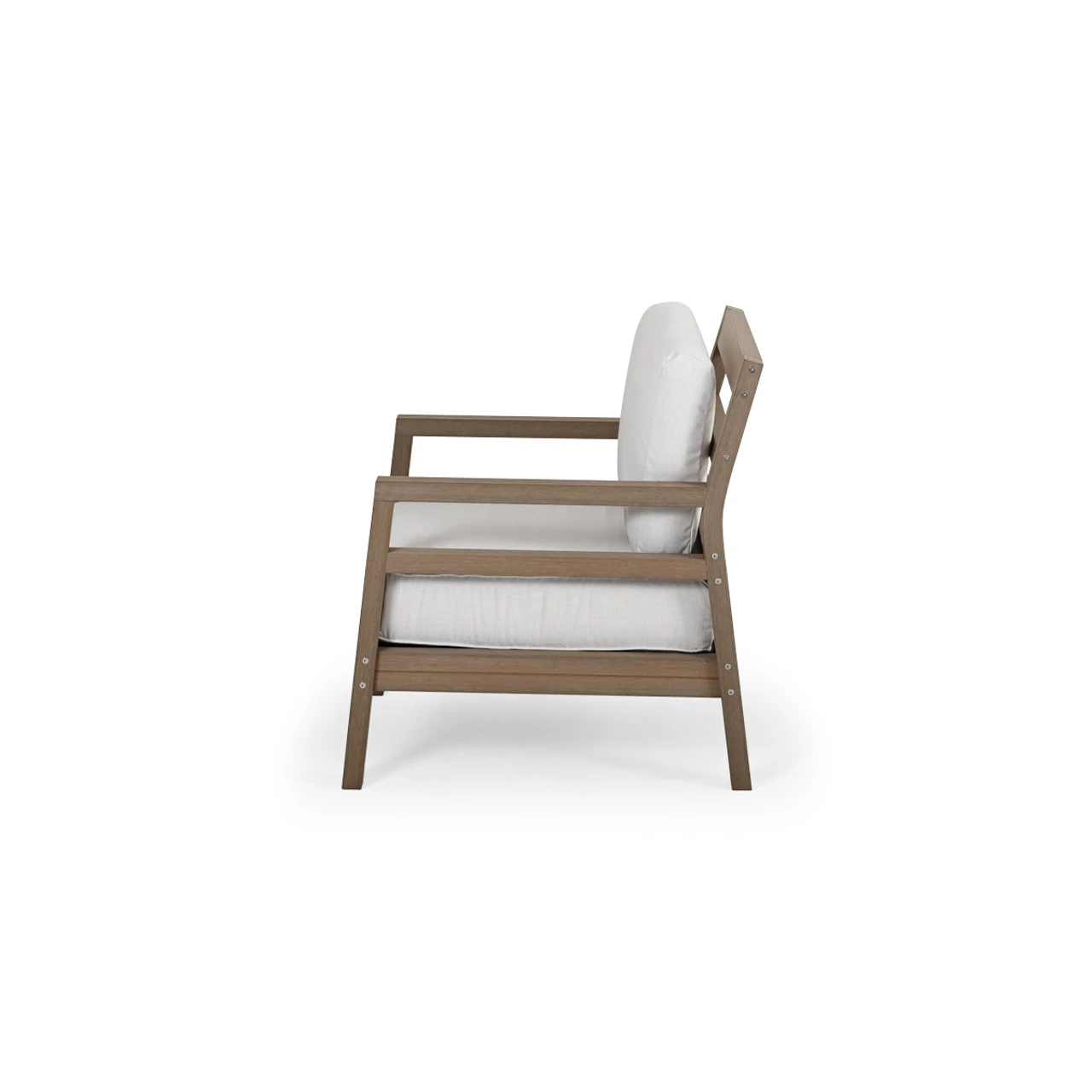 Maui Outdoor PoliSoulâ„¢ Club Chair In Weathered Teak - Image 5