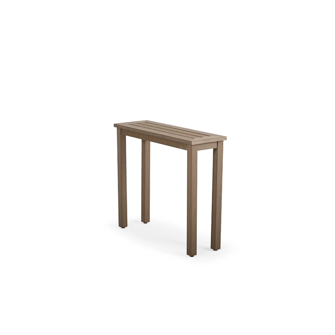 Maui Outdoor PoliSoulâ„¢ Petite Console Table In Weathered Teak - Image 2