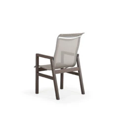 Maui Outdoor PoliSoul™ Sling Dining Arm Chair In Vintage Walnut