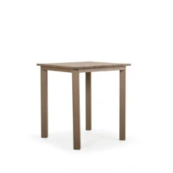 Maui Outdoor PoliSoul™ 36" Square Bar Height Table In Weathered Teak