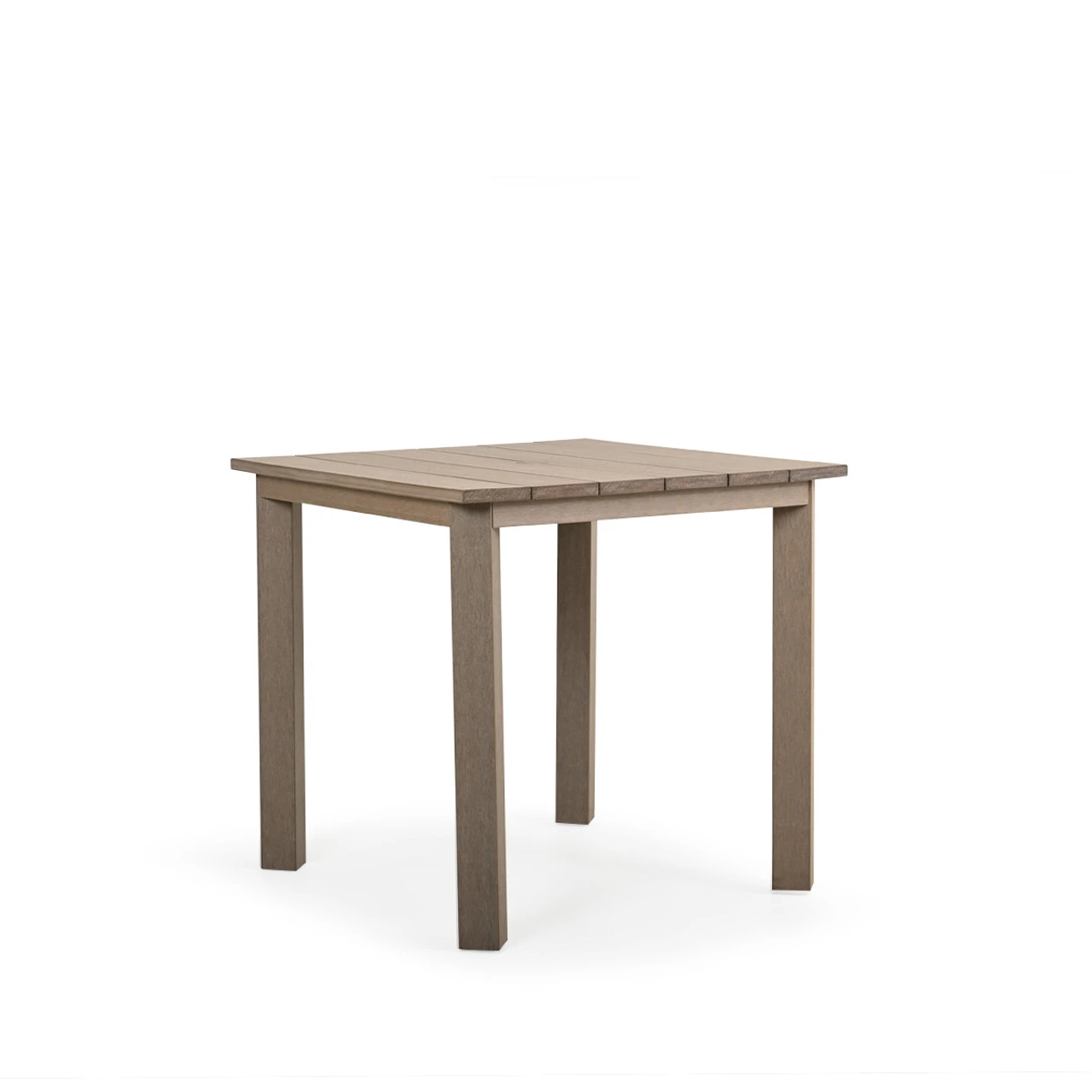 Maui Outdoor PoliSoulâ„¢ 36" Square Counter Height Table In Weathered Teak
