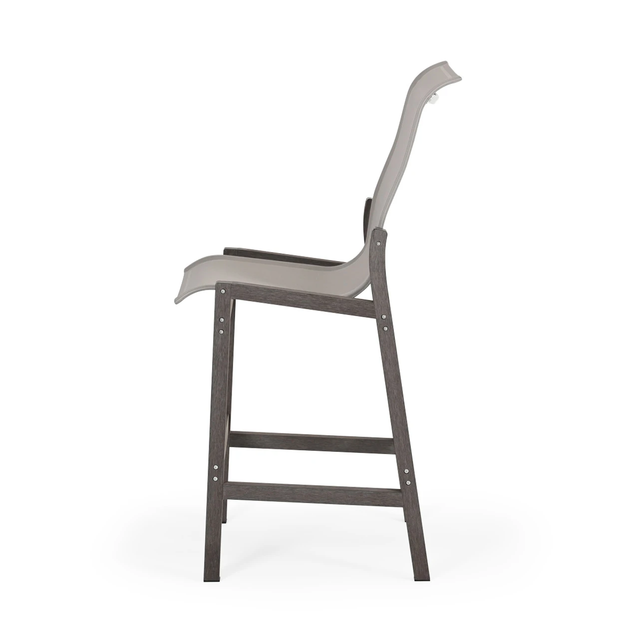 Maui Outdoor PoliSoulâ„¢ Sling Bar Chair In Vintage Walnut - Image 3