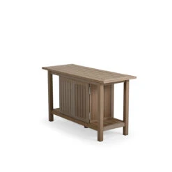 Maui Outdoor PoliSoulâ„¢ Console Table In Weathered Teak