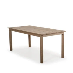 Maui Outdoor PoliSoul™ Rectangle Counter Height Table In Weathered Teak
