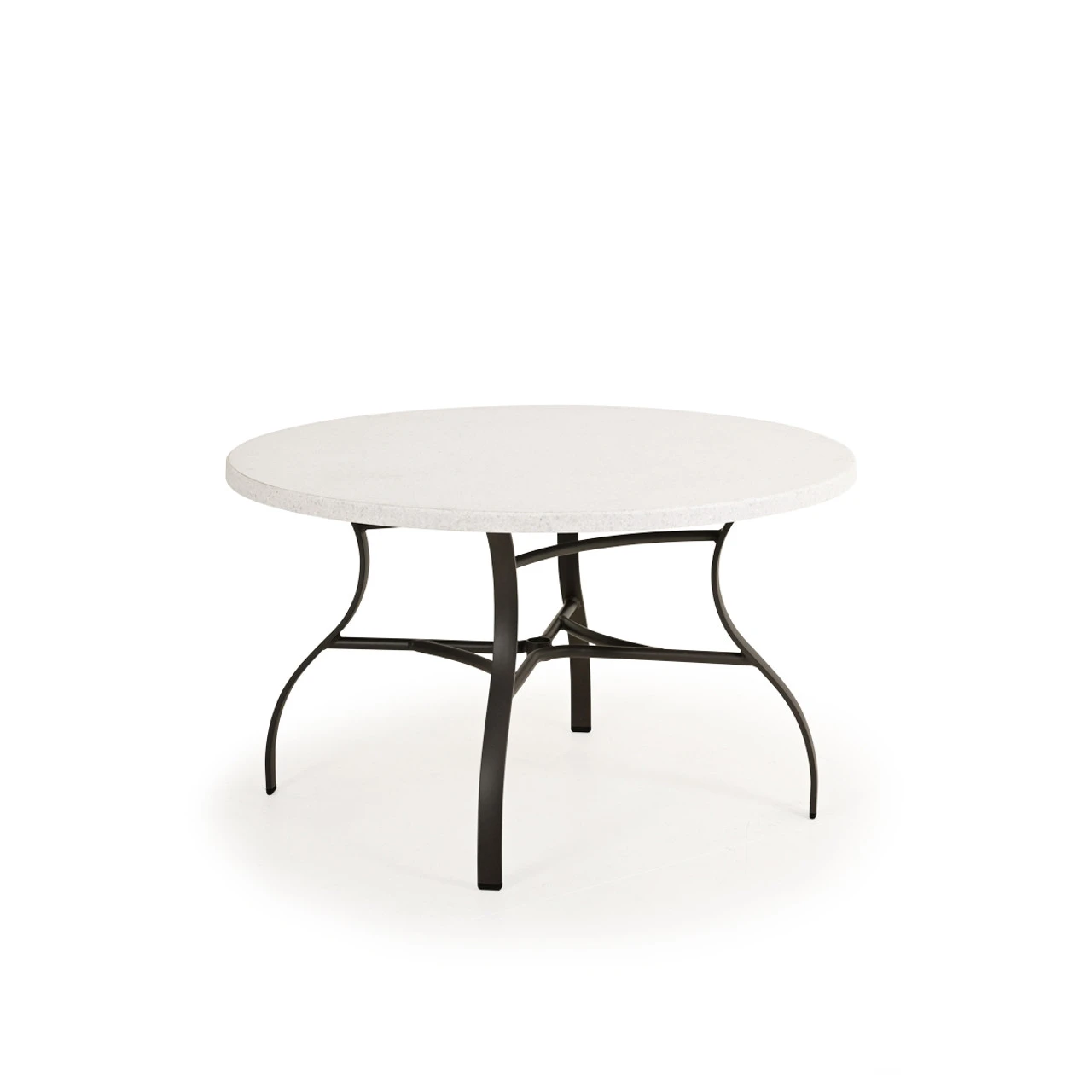 Shoreline 48" Round Dining Table With Faux Stone Table Top