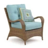 Kokomo Outdoor Wicker Club Chair In Tortoise Shell