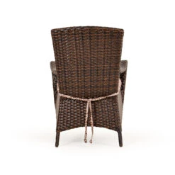 Kokomo Outdoor Wicker Dining Arm Chair In Tortoise Shell