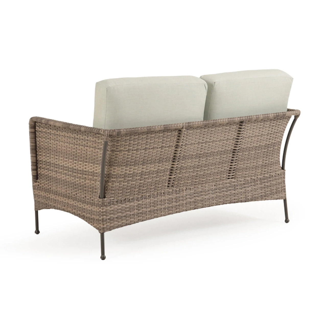 Garden Terrace Outdoor Wicker Loveseat - Image 4
