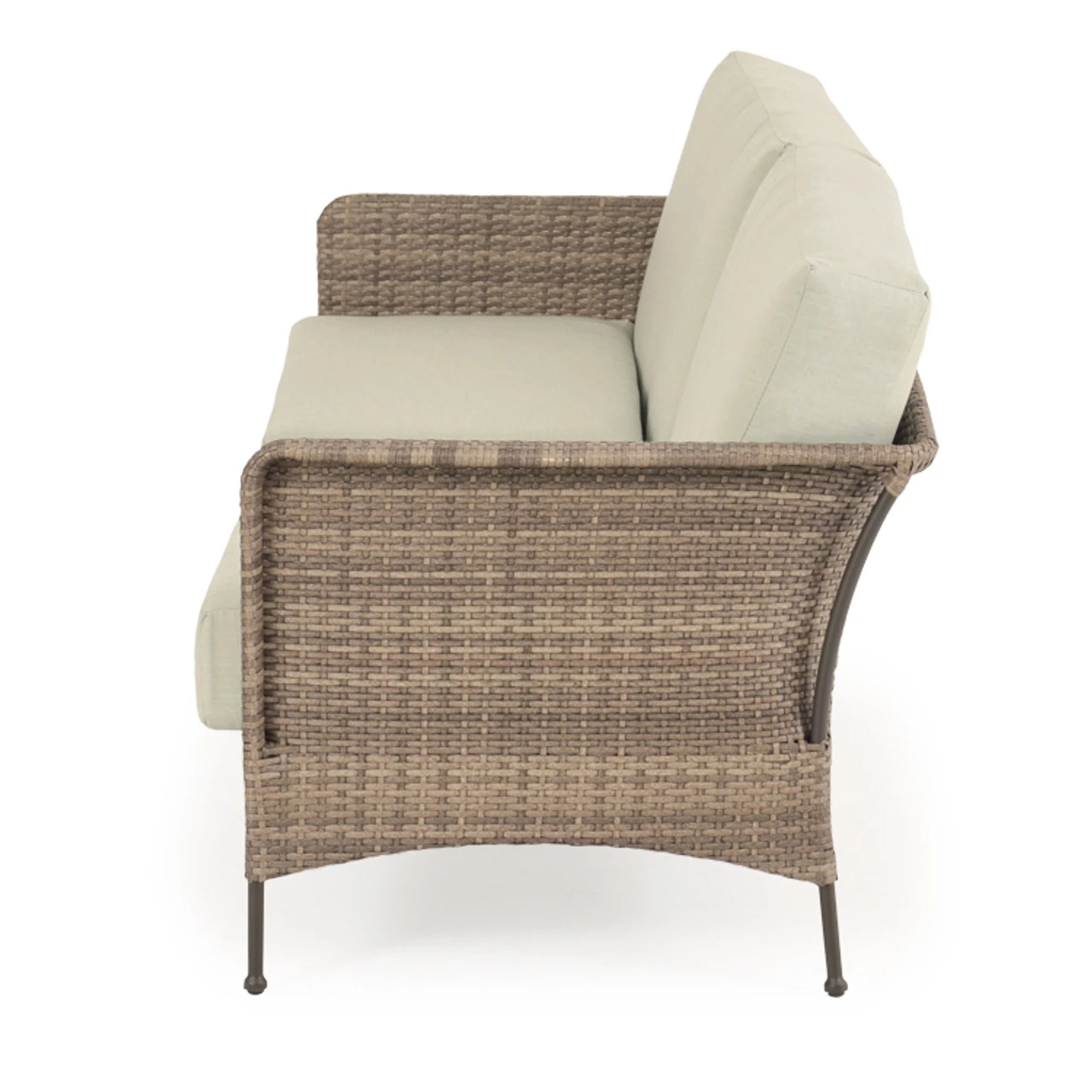 Garden Terrace Outdoor Wicker Sofa - Image 7