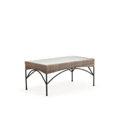 Garden Terrace Outdoor Rectangle Wicker Cocktail Table