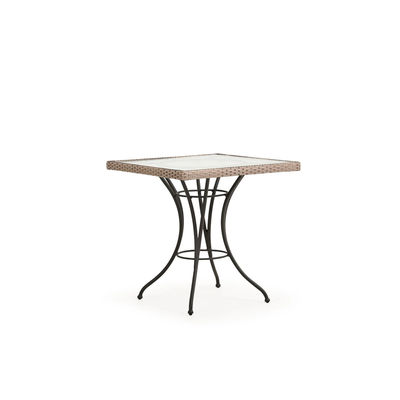 Garden Terrace Outdoor 28" Square Wicker Square Table - Image 2