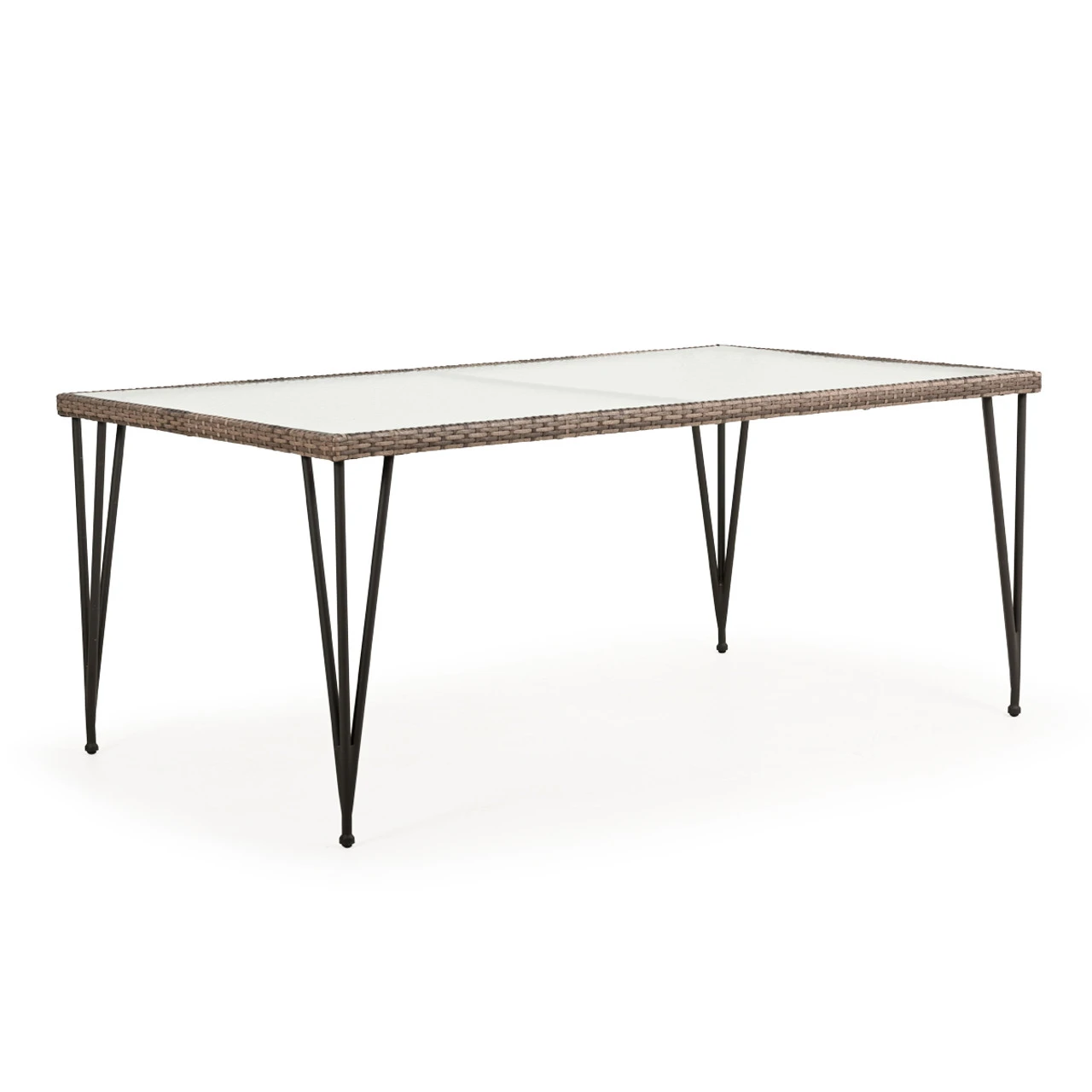 Garden Terrace Outdoor Wicker 39" X 68" Rectangle Dining Table