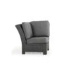 Kokomo Outdoor Wicker Corner Chair In Oyster Grey