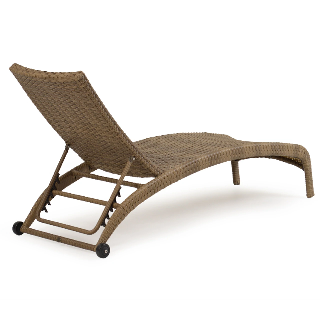 Kokomo Outdoor Wicker Armless Chaise Lounge In Oyster Grey - Image 2