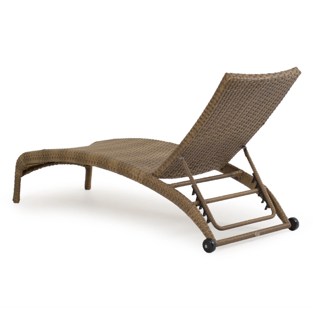 Kokomo Outdoor Wicker Armless Chaise Lounge In Oyster Grey - Image 7
