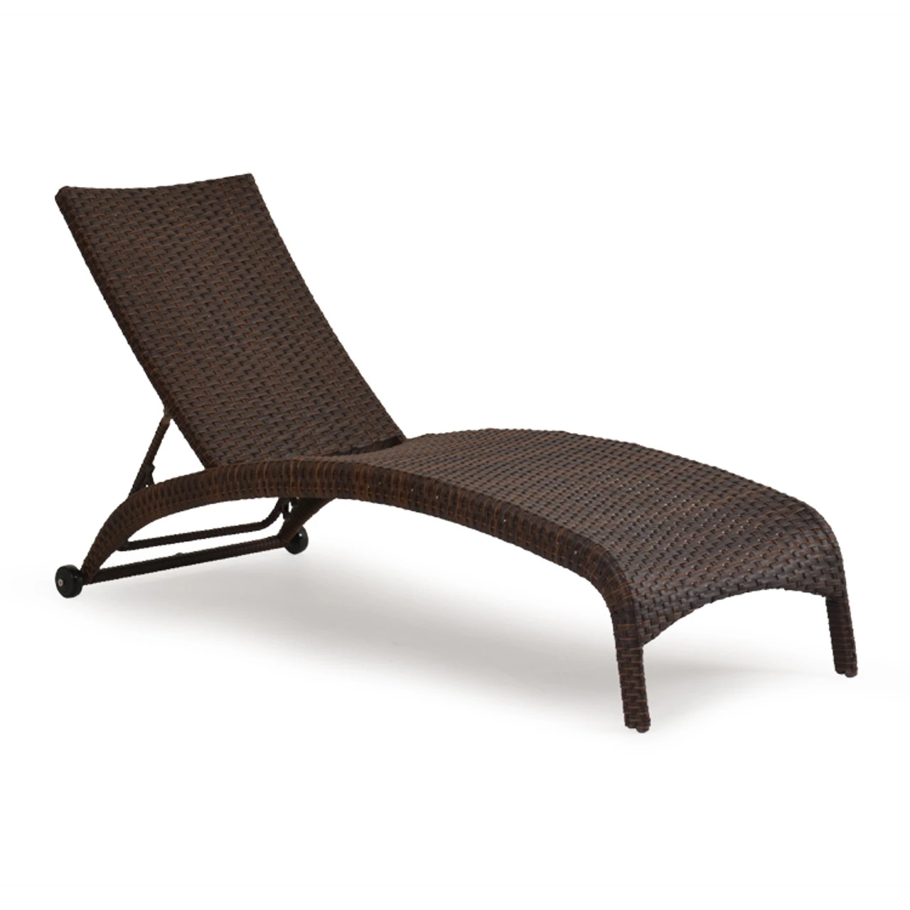 Kokomo Outdoor Wicker Armless Chaise Lounge In Oyster Grey - Image 4