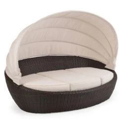 Kokomo Outdoor Wicker Day Chaise In Oyster Grey