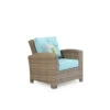 Kokomo Outdoor Wicker Club Chair In Oyster Grey