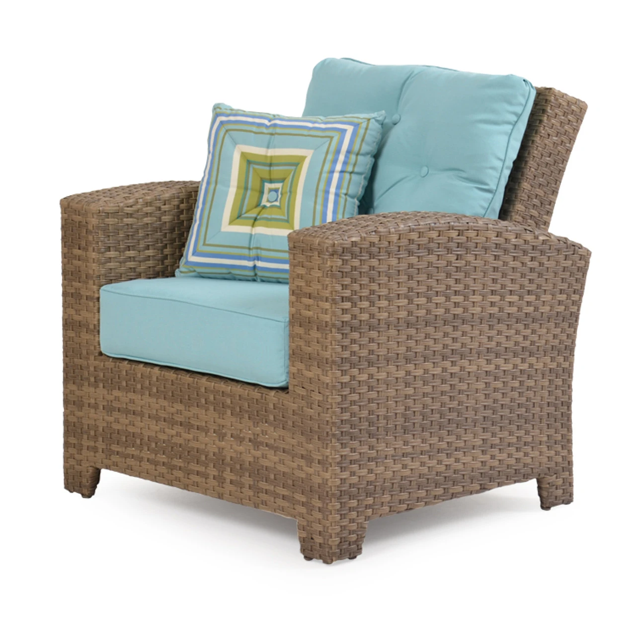 Kokomo Outdoor Wicker Club Chair In Oyster Grey - Image 4