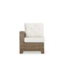 Kokomo Outdoor Wicker Left Facing Arm Reclining Chair In Oyster Grey