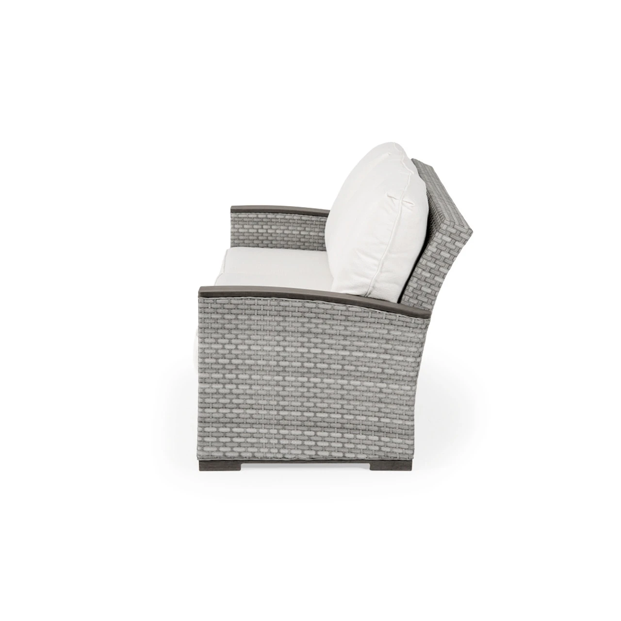 Retreat Outdoor Wicker Sofa In Pebblestone - Image 6