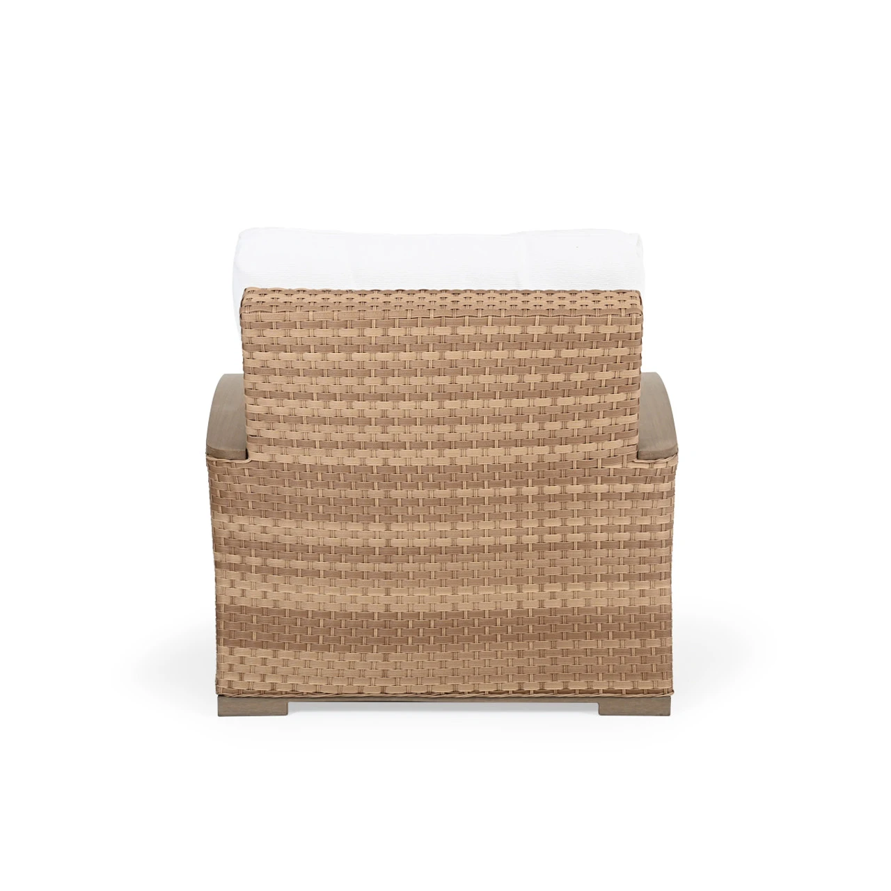 Retreat Outdoor Wicker Chaise And A Half In Sandstone - Image 3