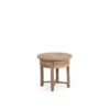 Retreat Outdoor Wicker Round End Table In Sandstone