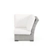 Retreat Outdoor Wicker Corner Chair In Pebblestone
