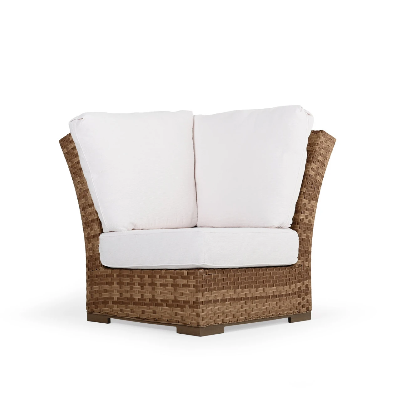 Retreat Outdoor Wicker Corner Chair In Sandstone - Image 6