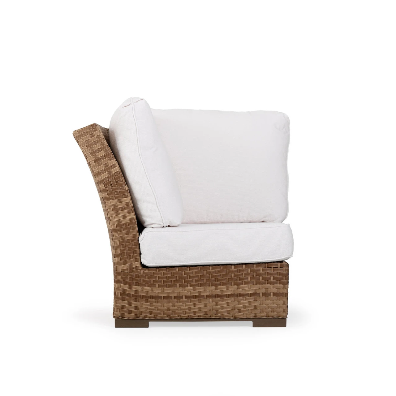 Retreat Outdoor Wicker Corner Chair In Sandstone - Image 4