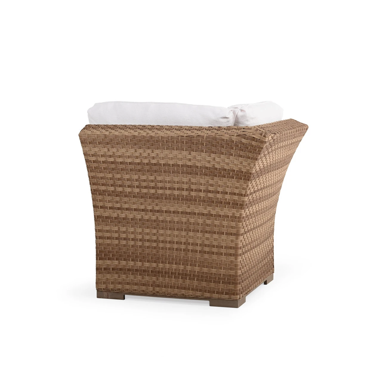 Retreat Outdoor Wicker Corner Chair In Sandstone - Image 3