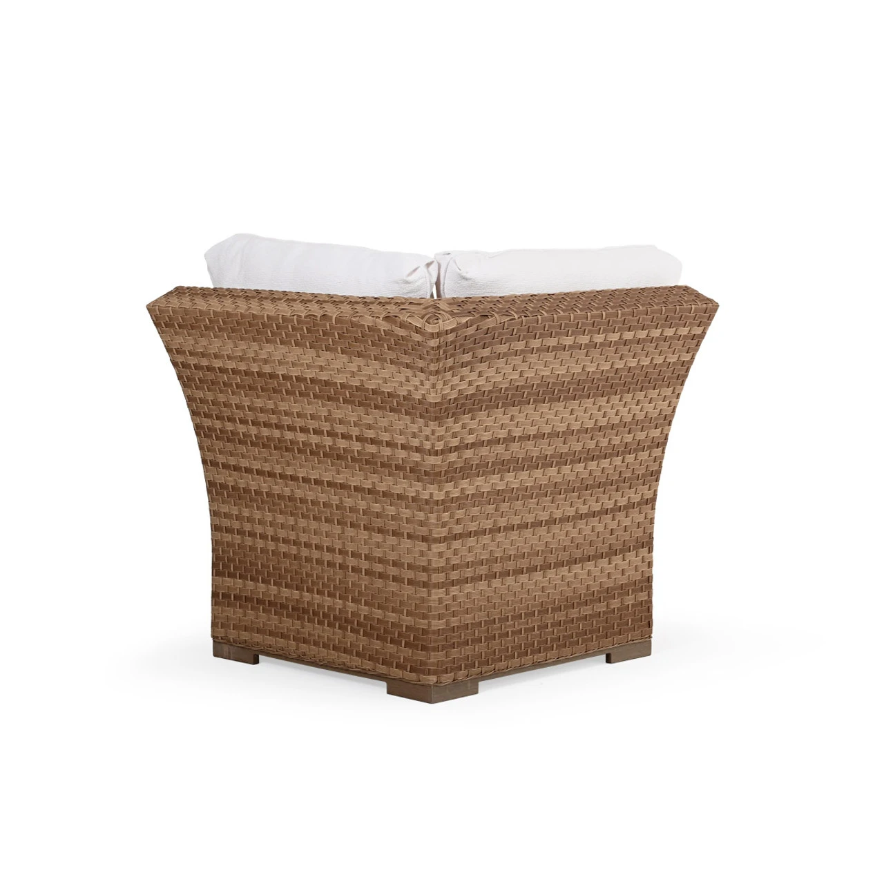 Retreat Outdoor Wicker Corner Chair In Sandstone - Image 7