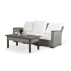 Retreat Outdoor Wicker Left Facing Arm Reclining Chair In Sandstone
