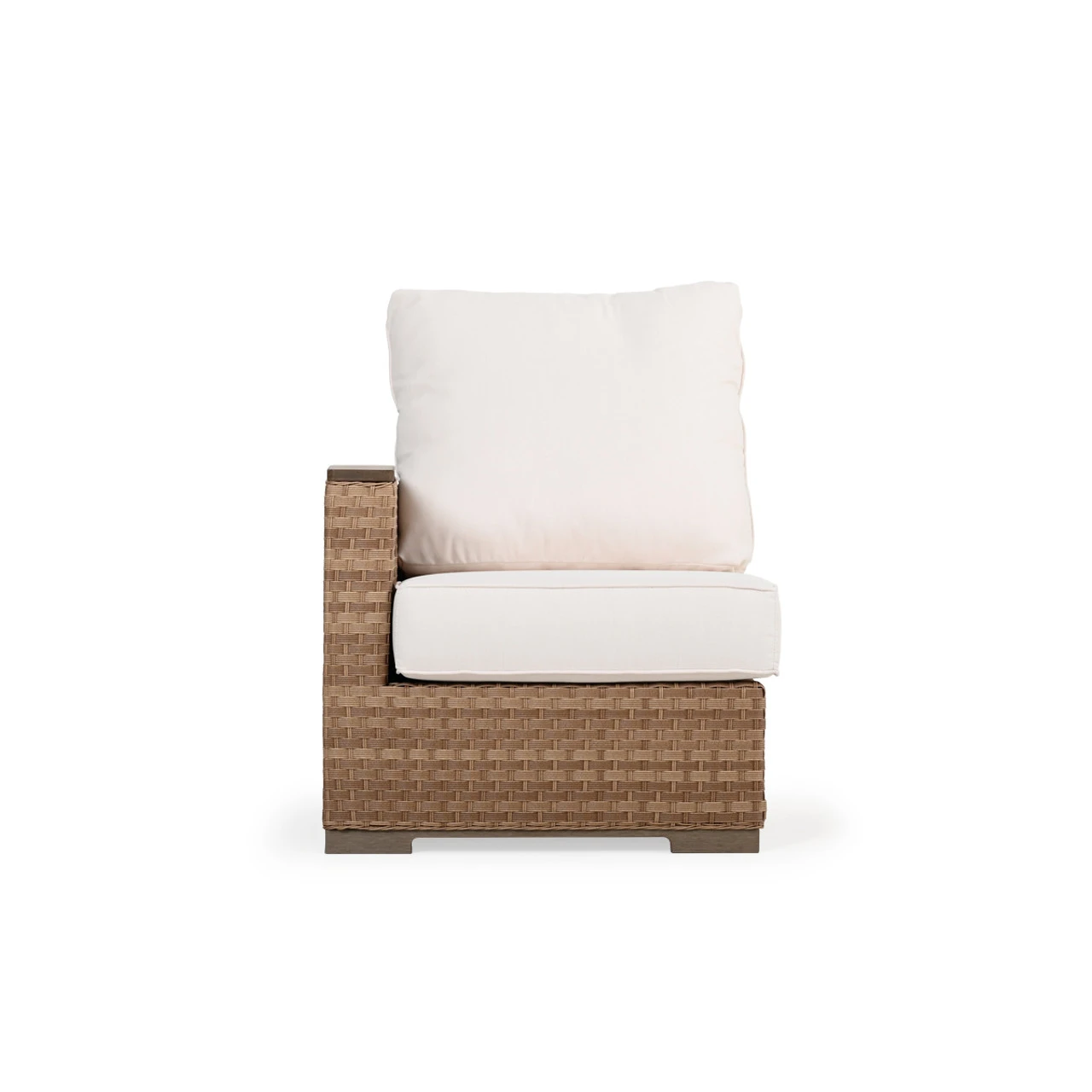 Retreat Outdoor Wicker Left Facing Arm Reclining Chair In Sandstone - Image 2