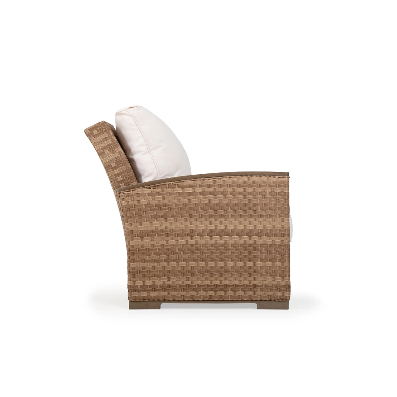 Retreat Outdoor Wicker Left Facing Arm Reclining Chair In Sandstone - Image 3