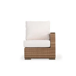 Retreat Outdoor Wicker Right Facing Arm Reclining Chair In Sandstone
